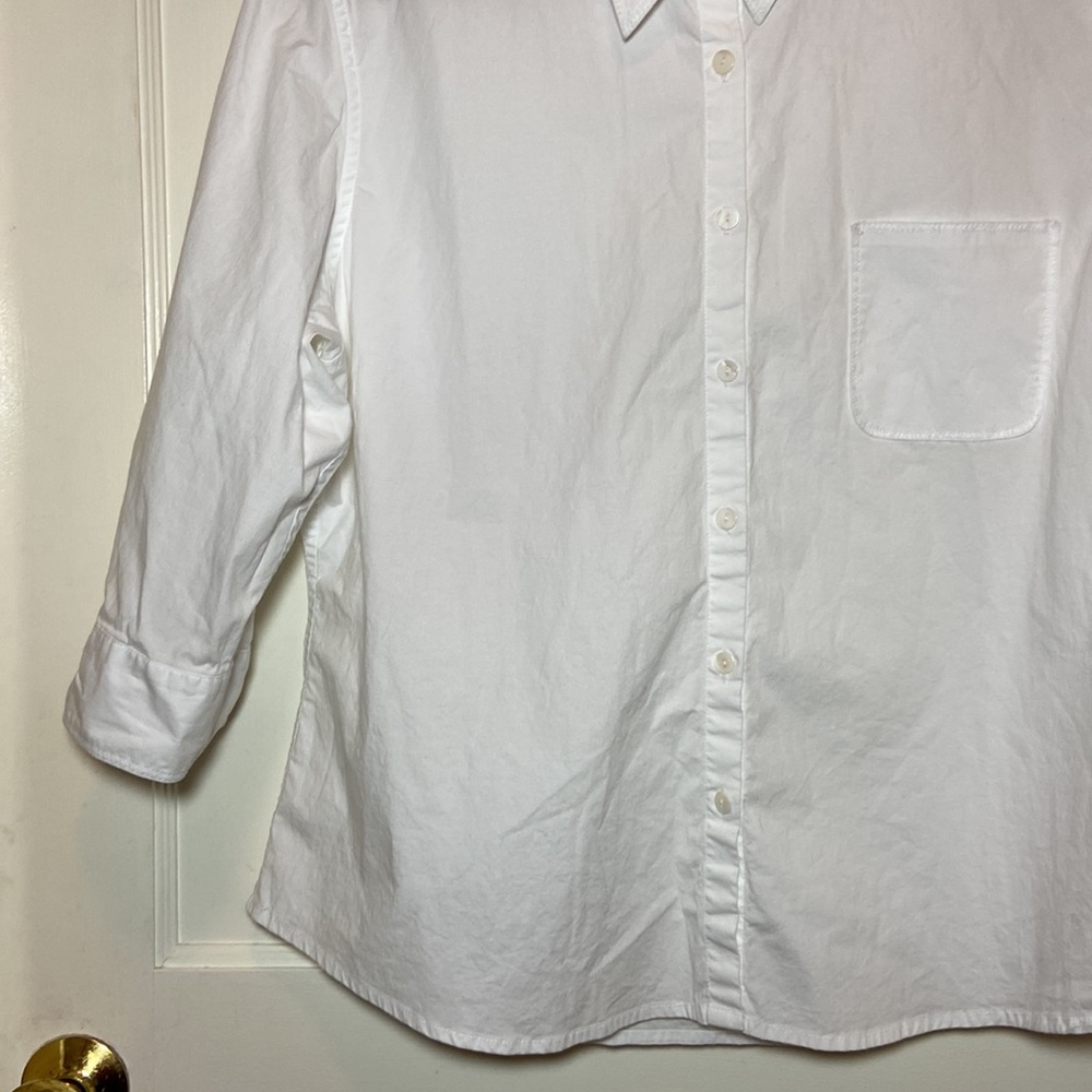 Extra Large Isabella Bird Button Down ¾ Sleeve Wh… - image 8